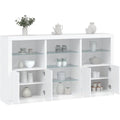 LED Beleuchtung an dem Sideboard aus Holzwerkstoff