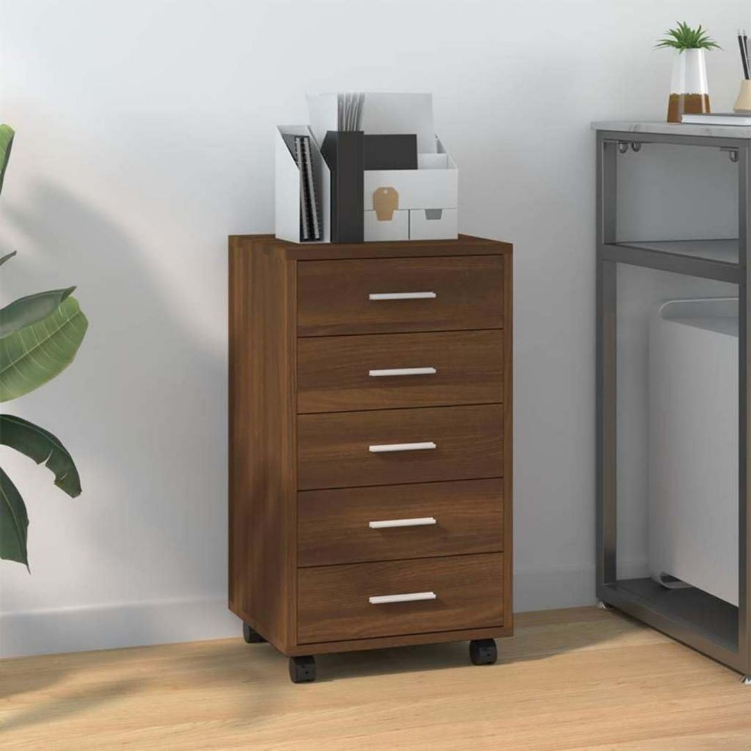 Rollen praegen das Sideboard