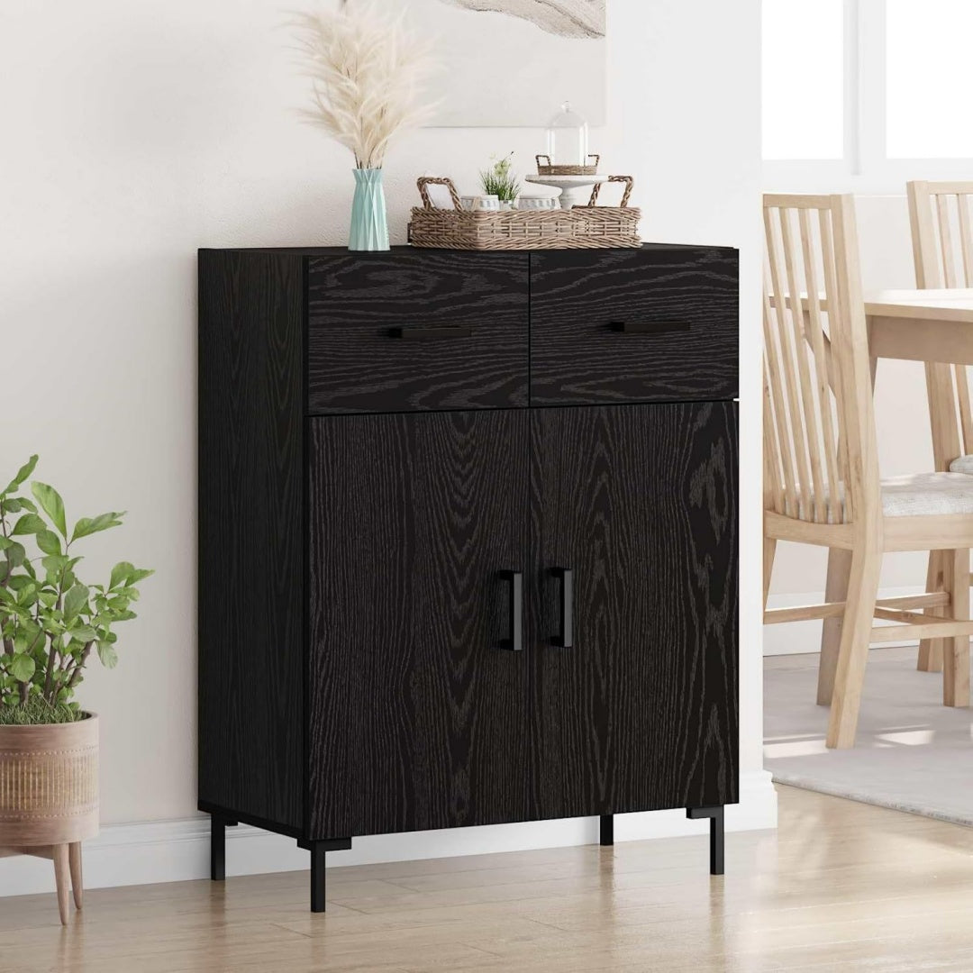 Sideboard mit 2 Schubladen, geschlossenem Stauraum und Schubladen