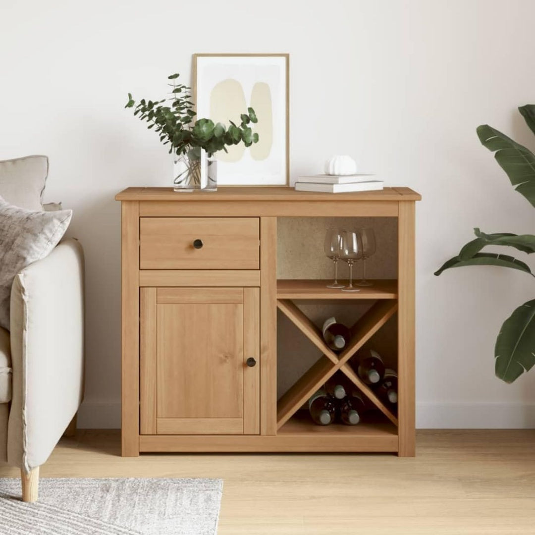 Flaschenablagen ergaenzen das Sideboard