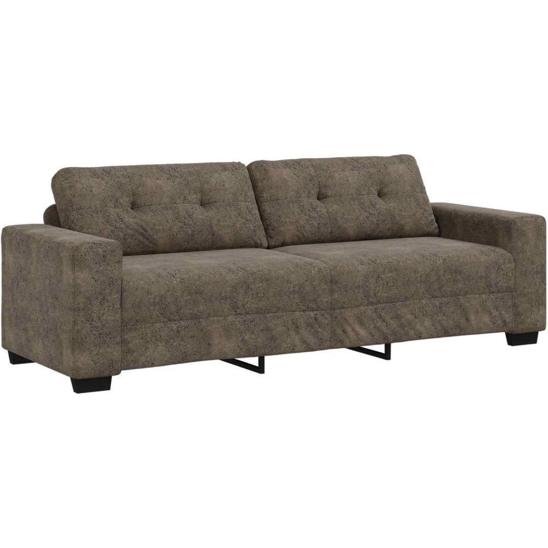 Sofa aus Kunstleder in Dunkelgrau