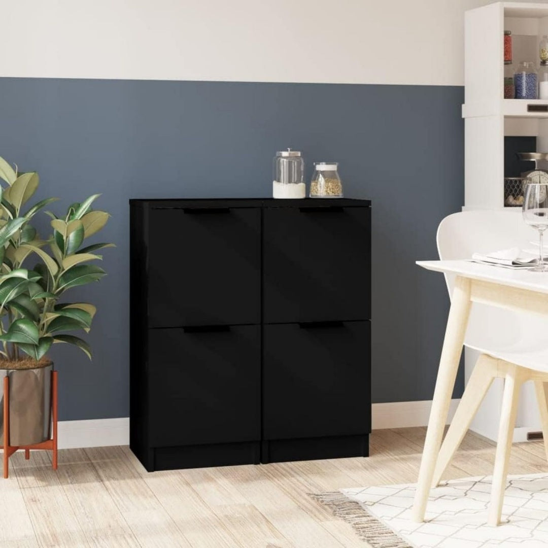 Sideboard mit den Massen 30 x 30 x 70 cm in Schwarz