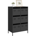 Hochschrank mit den Massen 68 x 39 x 101.5 cm in Schwarz