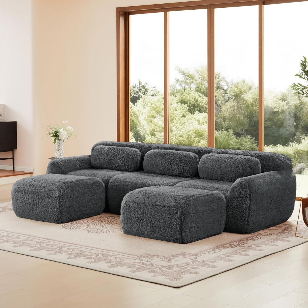 Das Sofa setzt auf Kaltschaum
