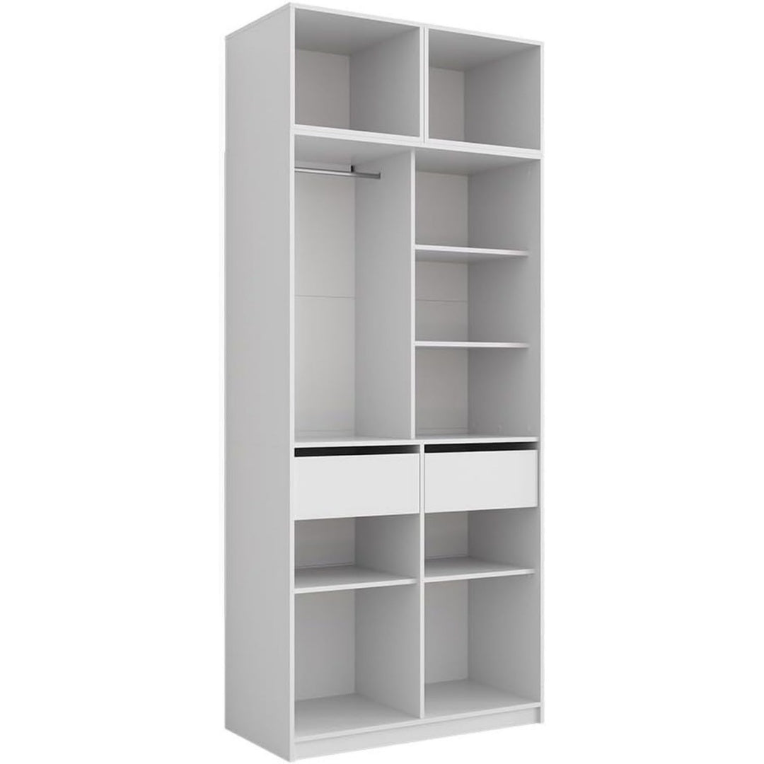Beschichtete Flaechen an dem Kleiderschrank mit den Massen 50 x 40 cm