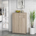Das Sideboard vereint Schubladen mit runden Griffknoepfen
